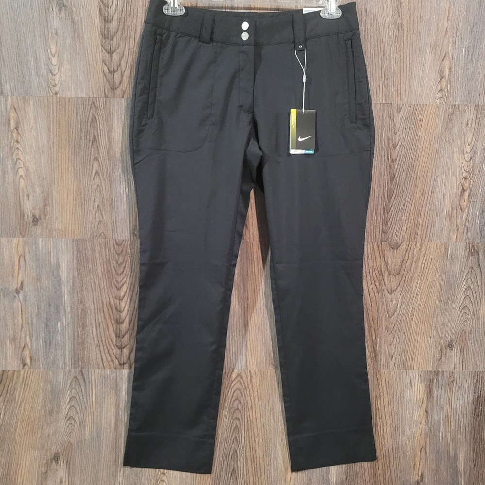 Nike Golf Tour Performance Dri-FIT Modern Rise Pants 10 x 31 Black Straight Leg